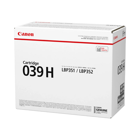 Canon 039H Black High Yield Toner Cartridge — Being Shipped