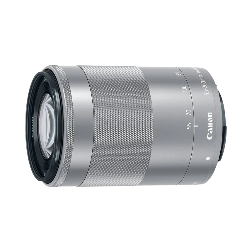 Canon EF-M 55-200mm f/4.5-6.3 IS STM Lens (Silver) — Being Shipped