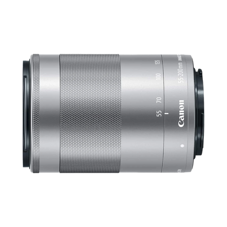 Canon EF-M 55-200mm f/4.5-6.3 IS STM Lens (Silver) — Being Shipped