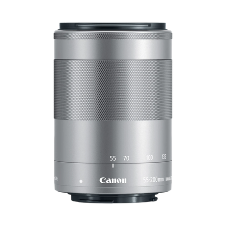 Canon EF-M 55-200mm f/4.5-6.3 IS STM Lens (Silver) — Being Shipped
