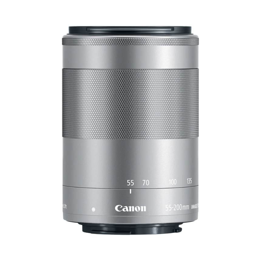 Canon EF-M 55-200mm f/4.5-6.3 IS STM Lens (Silver) — Being Shipped