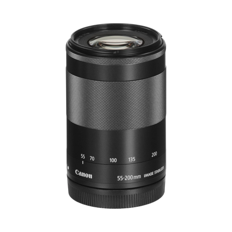 Canon EF-M 55-200mm f/4.5-6.3 IS STM Lens (Black) — Being Shipped