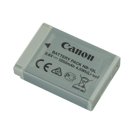 Canon NB-13L Lithium-Ion Battery Pack (3.6V, 1250mAh) — Being Shipped
