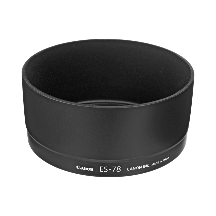Canon ES-78 Lens Hood for EF 50 f/1.2L, EF 200 f/2.8L II USM, EF 80 200 f/2.8L, EF 200 f/2.8L USM Lenses — Being Shipped