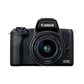 Canon EOS M50 Mark II Mirrorless Camera with 15-45mm Lens (Black) — Being Shipped