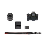 Canon EOS M50 Mark II Mirrorless Camera with 15-45mm Lens (Black) — Being Shipped