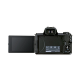 Canon EOS M50 Mark II Mirrorless Camera with 15-45mm and 55-200mm Lenses (Black) — Being Shipped