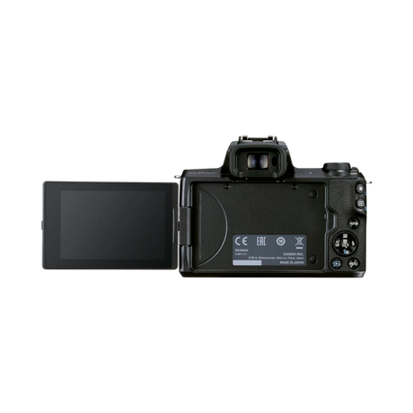 Canon EOS M50 Mark II Mirrorless Camera with 15-45mm and 55-200mm Lenses (Black) — Being Shipped