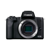 Canon EOS M50 Mark II Mirrorless Camera with 15-45mm and 55-200mm Lenses (Black) — Being Shipped