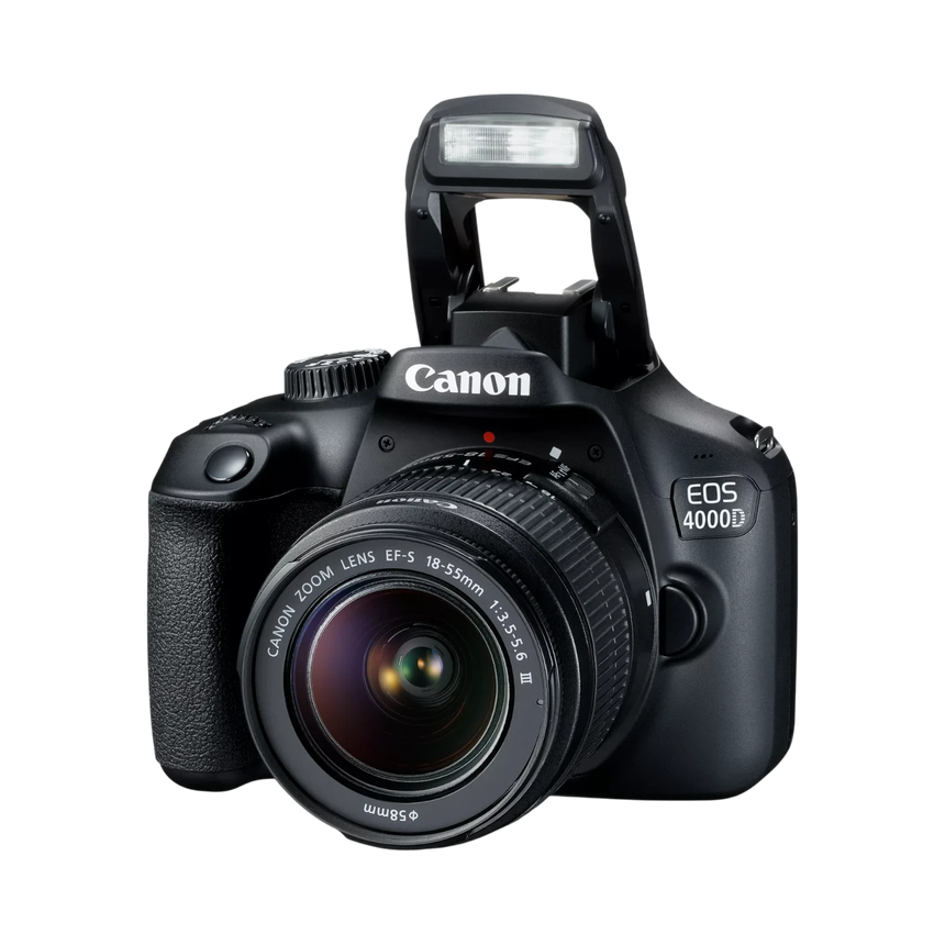 Canon EOS 4000D/Rebel T100 18.0MP Digital DSLR Camera with 18-55mm EF-S f/3.5-5.6 Lens — Being Shipped