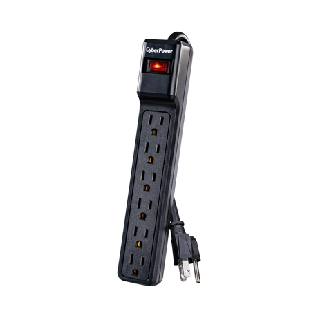 CyberPower 900J/125V 4ft Essential 6 Outlets Surge Protector — Being Shipped