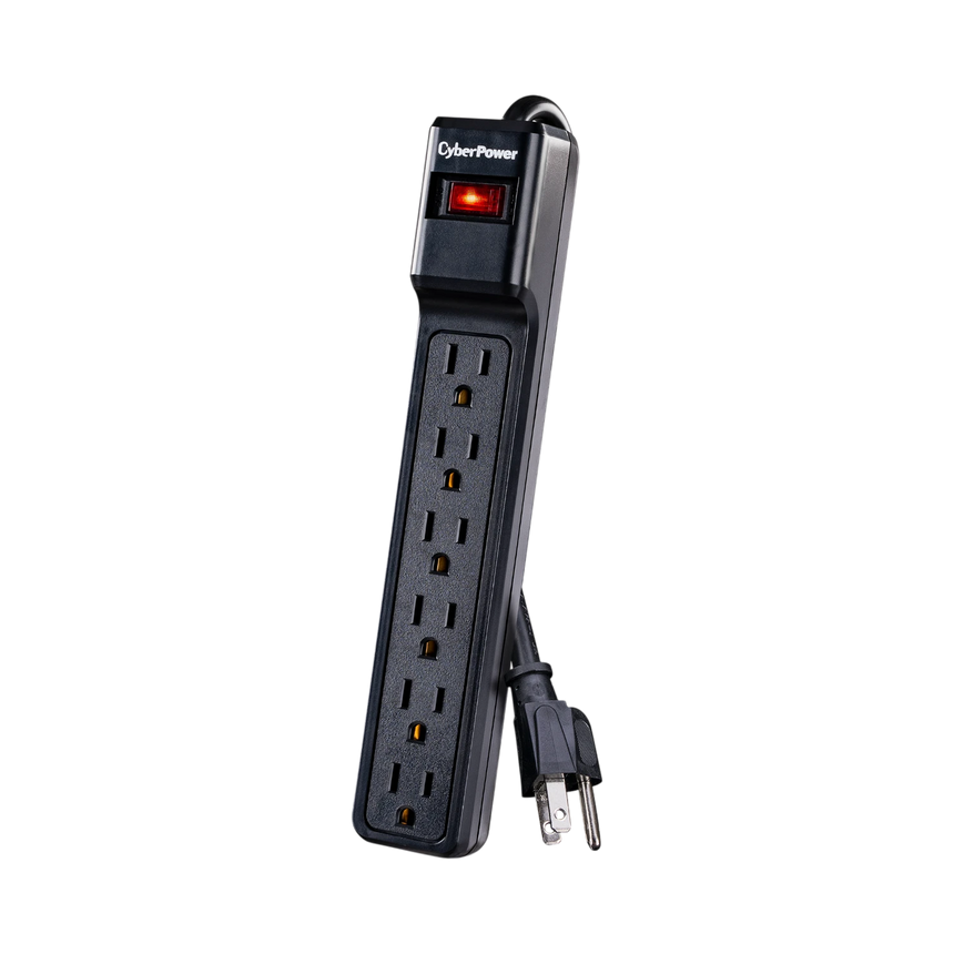 CyberPower 900J/125V 4ft Essential 6 Outlets Surge Protector — Being Shipped