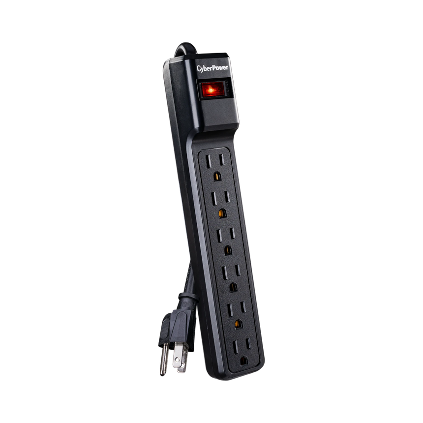 CyberPower 900J/125V 4ft Essential 6 Outlets Surge Protector — Being Shipped