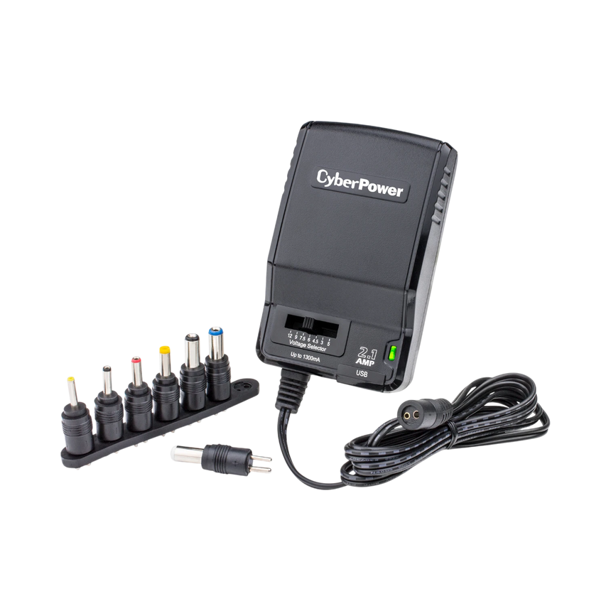 CyberPower 1300 mAh Universal Power Adapter and 2.1A USB Charger — Being Shipped