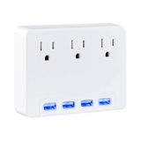 CyberPower P3WU 3-Outlet Adapter with Backlit USB — Being Shipped