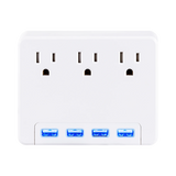 CyberPower P3WU 3-Outlet Adapter with Backlit USB — Being Shipped