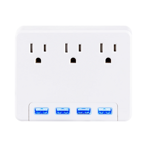 CyberPower P3WU 3-Outlet Adapter with Backlit USB — Being Shipped