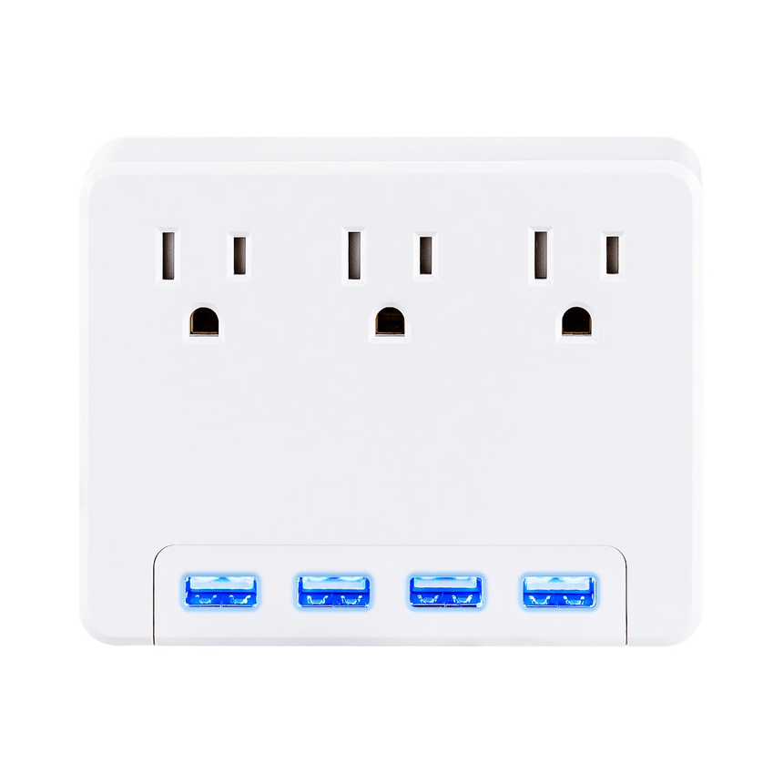 CyberPower P3WU 3-Outlet Adapter with Backlit USB — Being Shipped