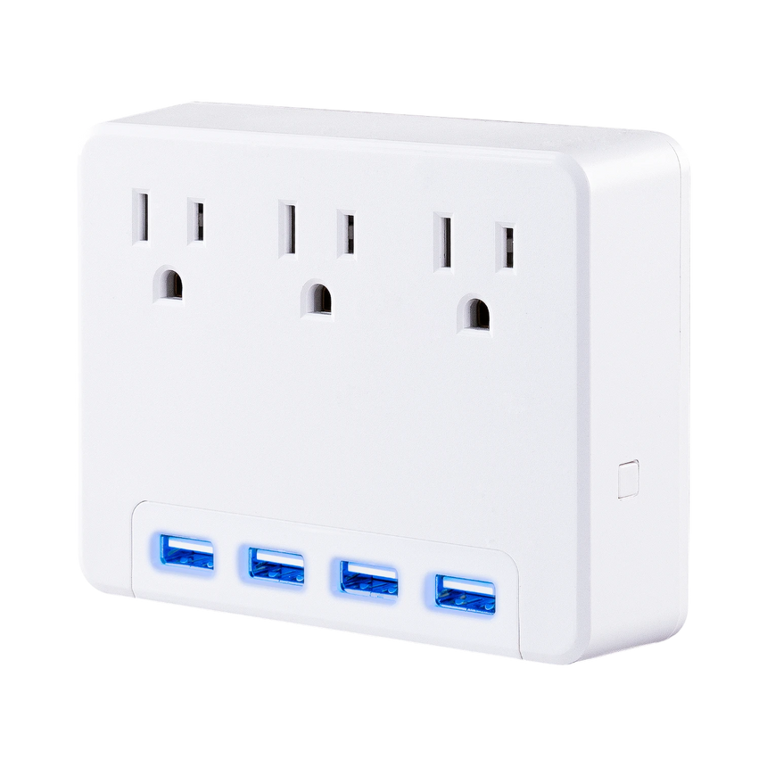 CyberPower P3WU 3-Outlet Adapter with Backlit USB — Being Shipped