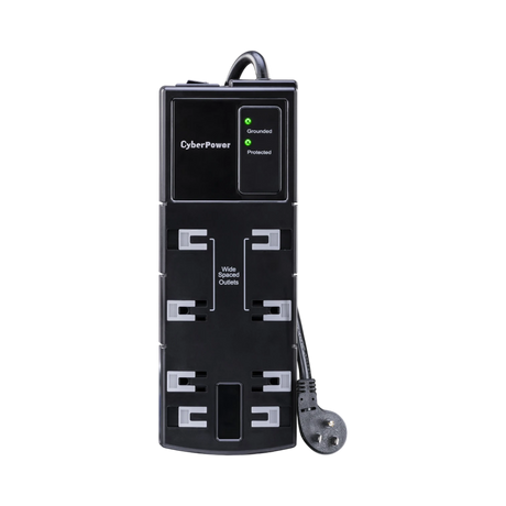 CyberPower CSB806 8-Outlet Essential Series Surge Protector (Black) — Being Shipped