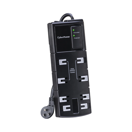 CyberPower CSB806 8-Outlet Essential Series Surge Protector (Black) — Being Shipped