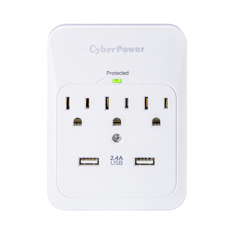 CyberPower Pro 3-Outlet/Dual USB Surge Protector — Being Shipped