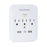 CyberPower Pro 3-Outlet/Dual USB Surge Protector — Being Shipped