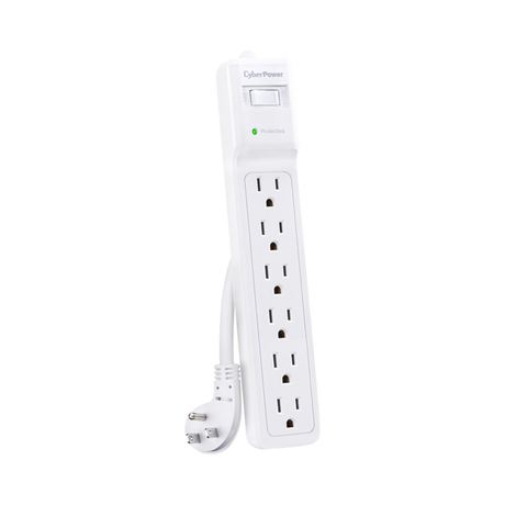 CyberPower B615 6-Outlet Essential Surge Protector (White) — Being Shipped