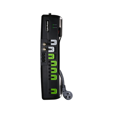 CyberPower 2250J Surge Protector with 7 Outlets 6ft Cord 125V & 45 Degree Offset Plug NEMA 5-15P — Being Shipped