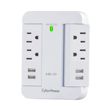CyberPower P4WSU 4-Outlet Home Office Surge Protector with USB (125V) — Being Shipped