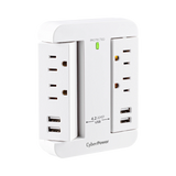 CyberPower P4WSU 4-Outlet Home Office Surge Protector with USB (125V) — Being Shipped