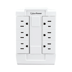 CyberPower GT600P Swivel Wall Tap (White) — Being Shipped