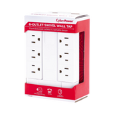 CyberPower GT600P Swivel Wall Tap (White) — Being Shipped