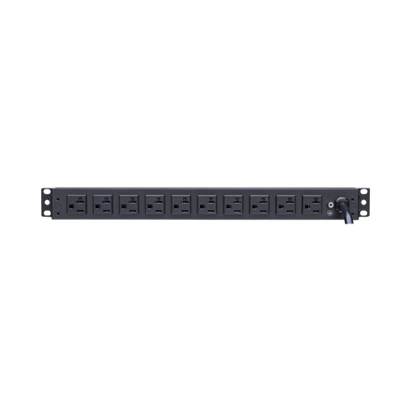 CyberPower Basic PDU 120V 20A 1U RM 5-20P Input 15ft Cord (10) 5-20R Rear Outlets, RoHS — Being Shipped