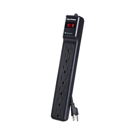 CyberPower CSB7012 7-Outlet Essential Series Surge Protector (Black) — Being Shipped
