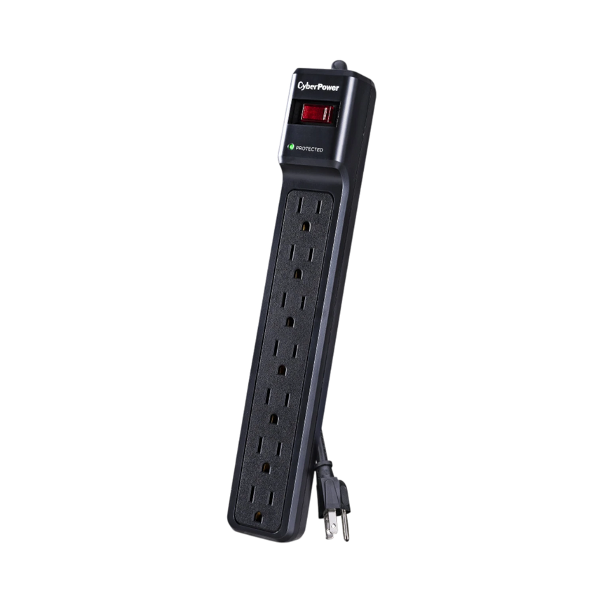 CyberPower CSB7012 7-Outlet Essential Series Surge Protector (Black) — Being Shipped