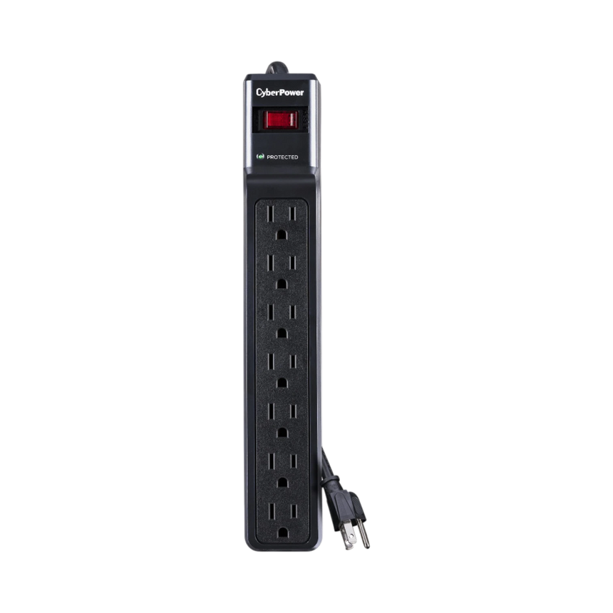 CyberPower CSB7012 7-Outlet Essential Series Surge Protector (Black) — Being Shipped
