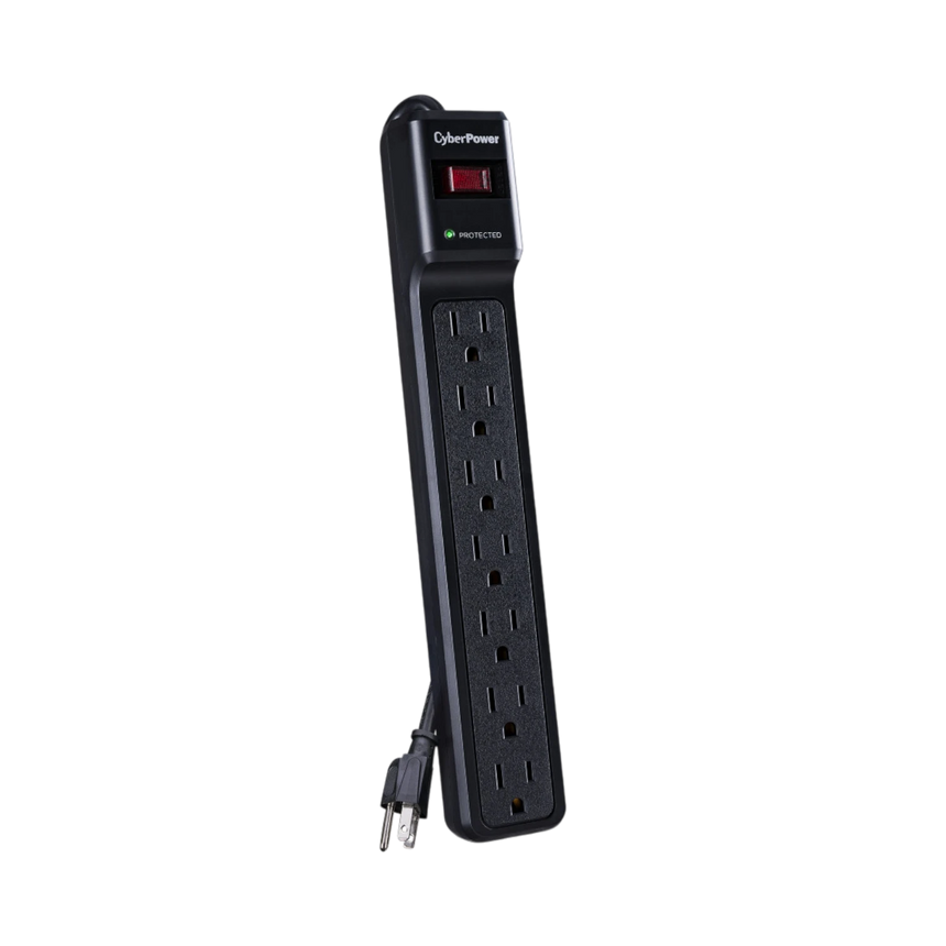 CyberPower CSB7012 7-Outlet Essential Series Surge Protector (Black) — Being Shipped