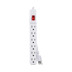 CyberPower GS60304 6-Outlet Power Strip (White) — Being Shipped