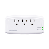 CyberPower Essential 3-Outlet Wall Tap Surge Protector (900 J, White) — Being Shipped