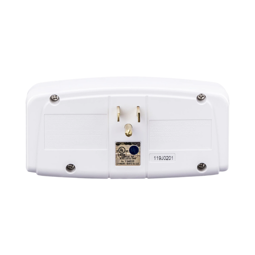 CyberPower Essential 3-Outlet Wall Tap Surge Protector (900 J, White) — Being Shipped