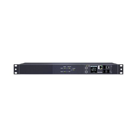 CyberPower PDU44006 Switched ATS 10-Outlet 1 RU Power Distribution Unit (Black) — Being Shipped