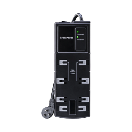 CyberPower CSB808 8-Outlet Essential Series Surge Protector (Black) — Being Shipped