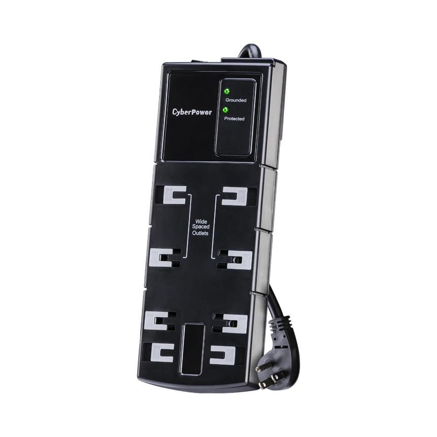 CyberPower CSB808 8-Outlet Essential Series Surge Protector (Black) — Being Shipped