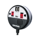 CyberPower 160W Car Power Inverter with 2 Outlets & 2 USB ports (Black/Red) — Being Shipped
