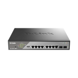 D-Link DSS-200G Ethernet Switch DSS-200G-10MPP, 8-Port Gigabit Ethernet Network PoE, 2 SFP Slots — Being Shipped