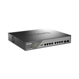 D-Link DSS-200G Ethernet Switch DSS-200G-10MPP, 8-Port Gigabit Ethernet Network PoE, 2 SFP Slots — Being Shipped