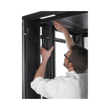 APC NetShelter SV, Server Rack Enclosure, 42U, Black, 2057H x 800W x 1060D mm with Roof, Castors, Feet, 4 Brackets, Bottom and Side Panels — Being Shipped