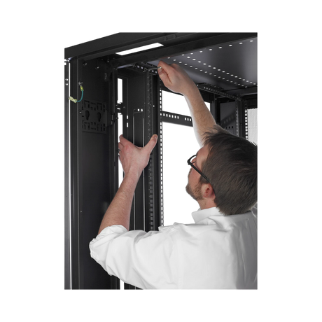 APC NetShelter SV, Server Rack Enclosure, 42U, Black, 2057H x 800W x 1060D mm with Roof, Castors, Feet, 4 Brackets, Bottom and Side Panels — Being Shipped