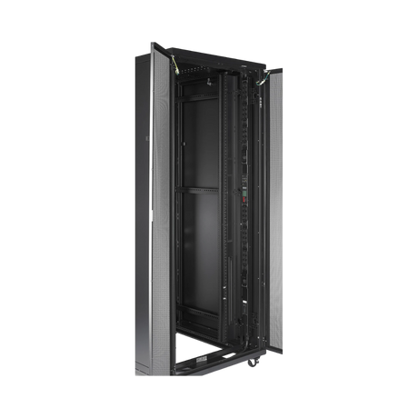 APC NetShelter SV, Server Rack Enclosure, 42U, Black, 2057H x 800W x 1060D mm with Roof, Castors, Feet, 4 Brackets, Bottom and Side Panels — Being Shipped